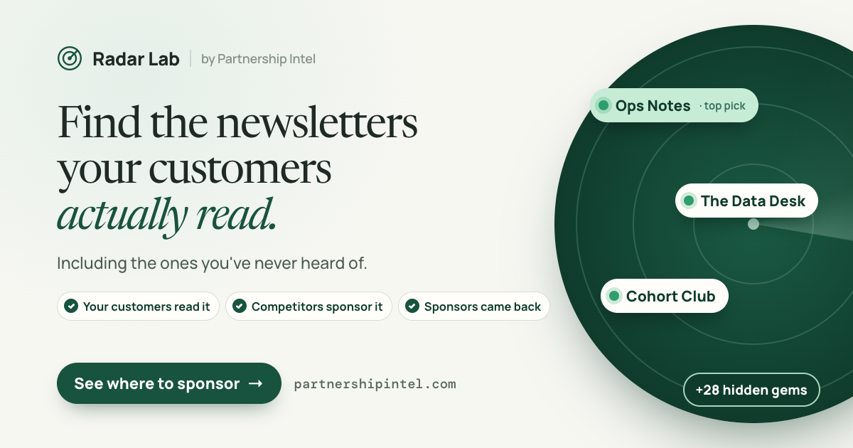 I built a tool to find newsletters worth sponsoring, instead of spending hours researching them manu