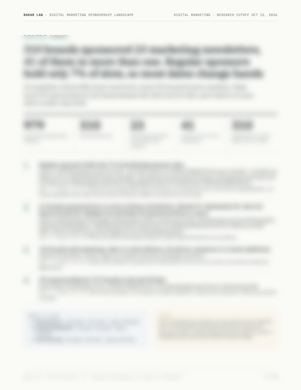Page 2 of the Digital marketing report: a short summary of what we found
